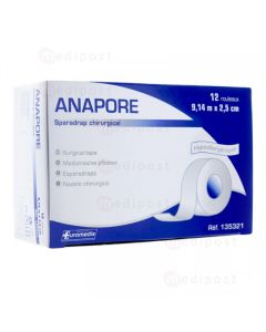 Sparadrap Anapore Micro perforé 2,5cm x 9,14cm