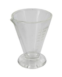 Mesure conique graduée en verre 125ml