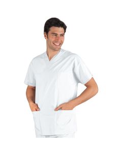 Tunique médicale à enfiler en coton