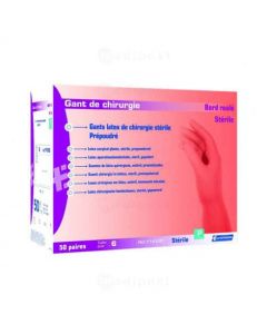 Gants de chirurgie en latex poudrés