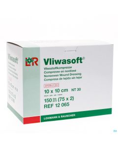 Compresse Vliwasoft non tissée stérile 4 plis