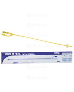 Sonde Foley latex siliconé avec ballonnet de 5-15ml