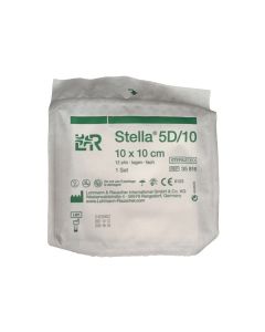 Compresses de gaze stérile Stella 5D/10 10x10cm 12 plis