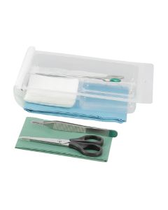 Set de suture stérile avec instruments en métal