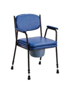 Chaise percée bleu ajustable en hauteur