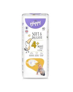 Luiers Maat 4+ Maxi nachtverzorging 9 tot 15kg Bella Baby Happy