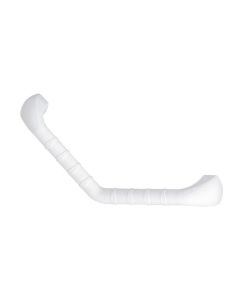 Barre d'appui coudée Prima antidérapante 40cm blanche