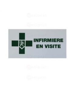 Caducée infirmière en visite