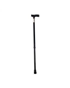 Canne droite non pliable noire