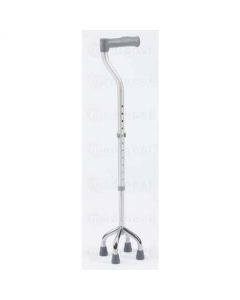 Canne quadripode alu réglable de 66 à 92cm petit piètement