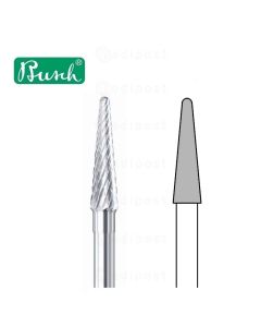 Fraise carbure - cône ø 3,1mm - denture croisée moyenne