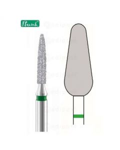Fraise diamant - cône ø 6.3mm - gros grain