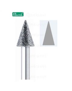 Fraise diamant - cône pointu ø 3,7mm - grain moyen