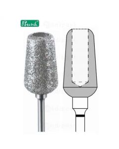 Fraise diamant - cylindre creux ø 9mm - grain super gros