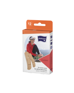 Pansements élastiques Classic en tissu prédécoupés - assortiment Matopat