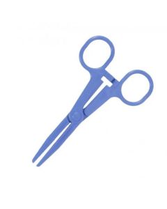 Pince plastique Kocher 14.5cm bleue stérile