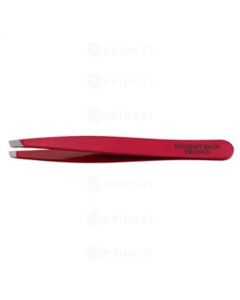 Pince à épiler Nogent mors biais rouge 9,5 cm