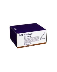 Seringue Plastipak 1ml Sub-Q avec aiguille sertie 26Gx1/2