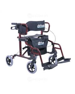 Cadre de marche Diamond Deluxe 4 roues - transformable chaise roulante
