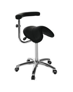 Tabouret silla de montar Ecopostural base aluminium avec accoudoir multifonction
