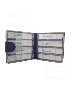 Semainier hebdomadaire Medimax bleu