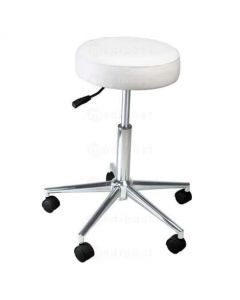 Tabouret Blanc 5 branches assise 9 cm