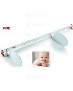 Toise pour bébé portable avec curseurs extra-larges en métal