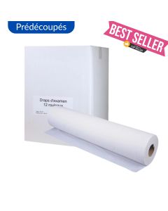 Draps d'examen prédécoupés 45 cm x 30 m
