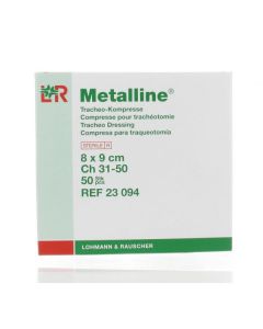 Métalline Compresse de trachéotomie 8x9cm