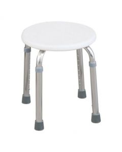 Tabouret rond de douche ajustable en hauteur