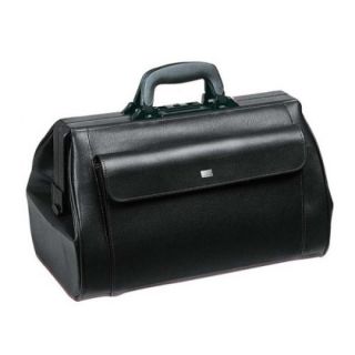 0120111 Mallette medicale en cuirde type fourretout modele MediLight Noir M01