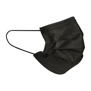 0161BLK Masque de protection noir type IIR a usage unique M01