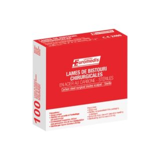 118200P Lames de bistouri chirurgicales en acier carbonne st M01