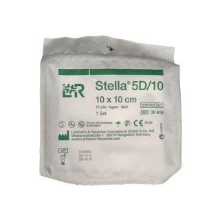 35816 Compresses de gaze stérile Stella 5D10 10x10cm 12 plis M01