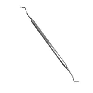 74.110.01 Excavateur double, contre coudé inox M01
