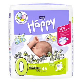 BB-054-BF46-007 Seni Happy pour prématuré, 2kg, taille 0 M01
