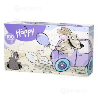 BB042U100005 Serviette type Kleenex Belle Happy Baby 2 plis chien M01