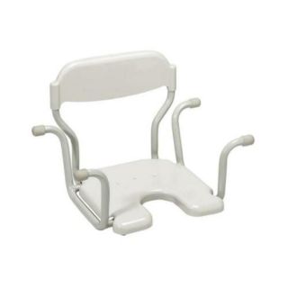 BE06W Siège de bain suspendu avec découpe pour toilette intime M01