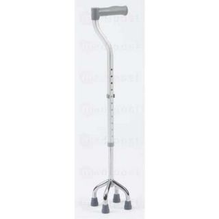 Canne quadripode alu reglable de 66 a 92cm petit pietement M01