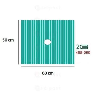 Champ operatoire sterile 50x60cm troue 6cm M01
