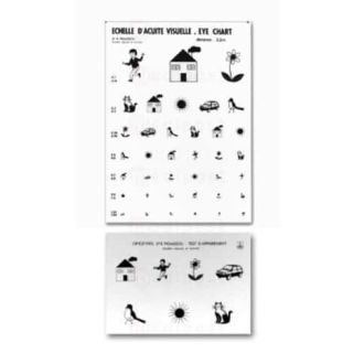 Echelle d acuite visuelle Pigassoudir 2 5m M01