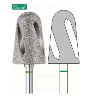 Fraise diamant Diatwister diametre9 5mm Gros grain M01