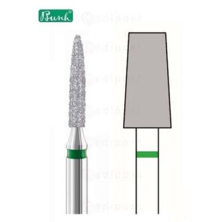 Fraise diamant cone diametre5mm gros grain M01