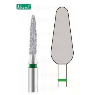 Fraise diamant cone diametre6 3mm gros grain M01