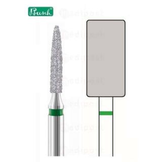 Fraise diamant cylindre diametre6 5mm gros grain M01