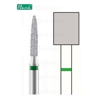 Fraise diamant cylindre diametre6mm gros grain M01