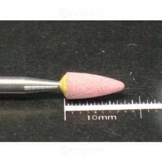 Fraise emeri cone diametre3 5mm corindon affine rose M01