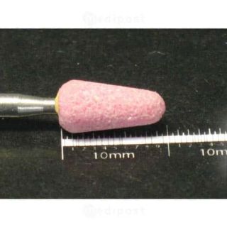 Fraise emeri cone diametre5mm corindon affine rose M01