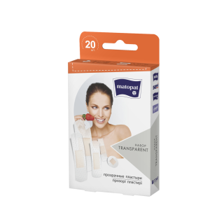 MA167GLMM005 Pansements adhesifs transparents Assortiment M01