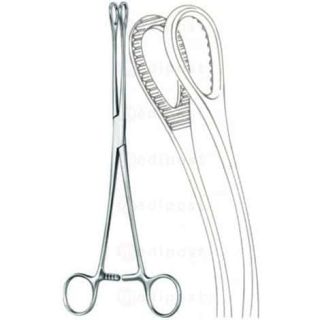 Pince porte eponge Foerster courbe 25cm M01